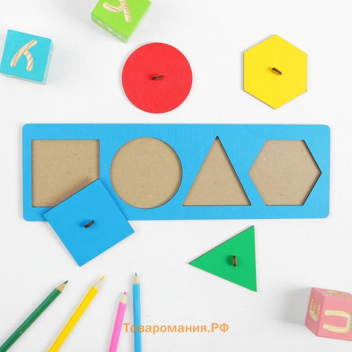 Рамка - вкладыш «Учим фигуры», МИКС