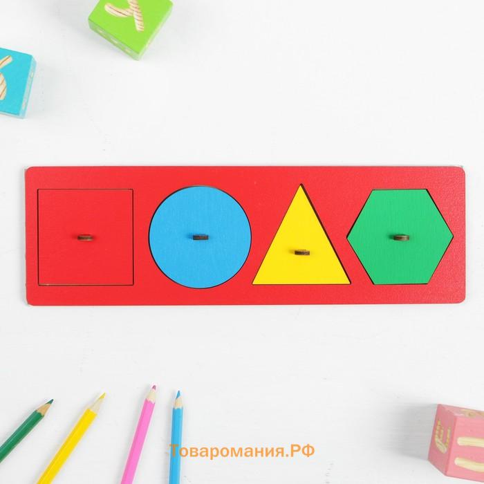 Рамка - вкладыш «Учим фигуры», МИКС