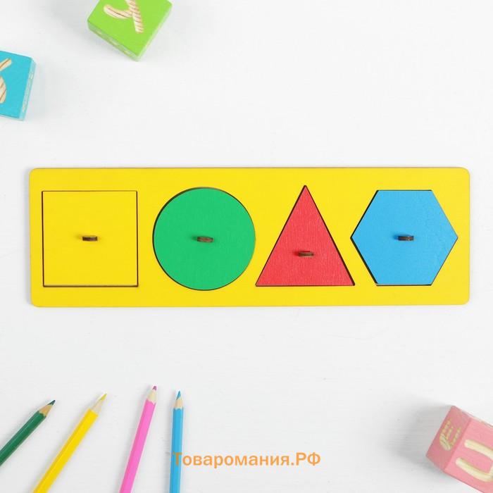 Рамка - вкладыш «Учим фигуры», МИКС
