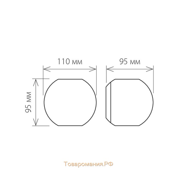 Светильник Elektrostandard, 10 Вт, LED, 3000K, 700лм, IP54, настенный, Techno 1566 LED белый