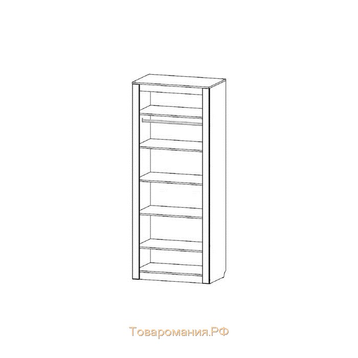 Шкаф 2-х створчатый Ривьера 548х901х2204 Анкор Светлый