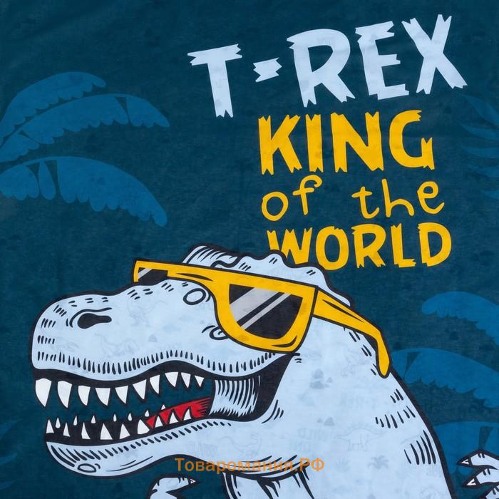 Постельное бельё  1.5 сп "T-Rex king" 143х215 см, 150х214 см, 50х70 см -1 шт, 100% хлопок, бязь