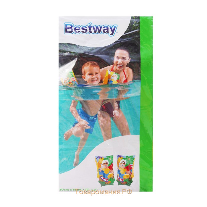 Нарукавники для плавания Bestway «Тигрёнок», 30×15 см, от 5-12 лет, 32102