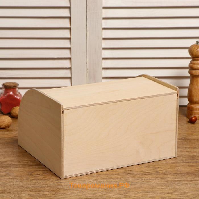 Хлебница деревянная "Корица", 29×24.5×16.5 см