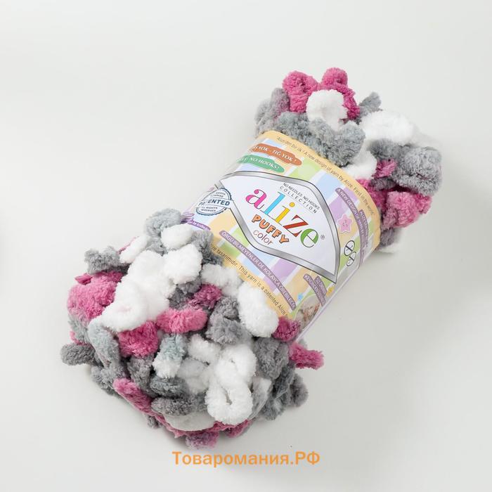 Пряжа "Puffy color" 100 % микрополиэстер 9м/100г (6070)