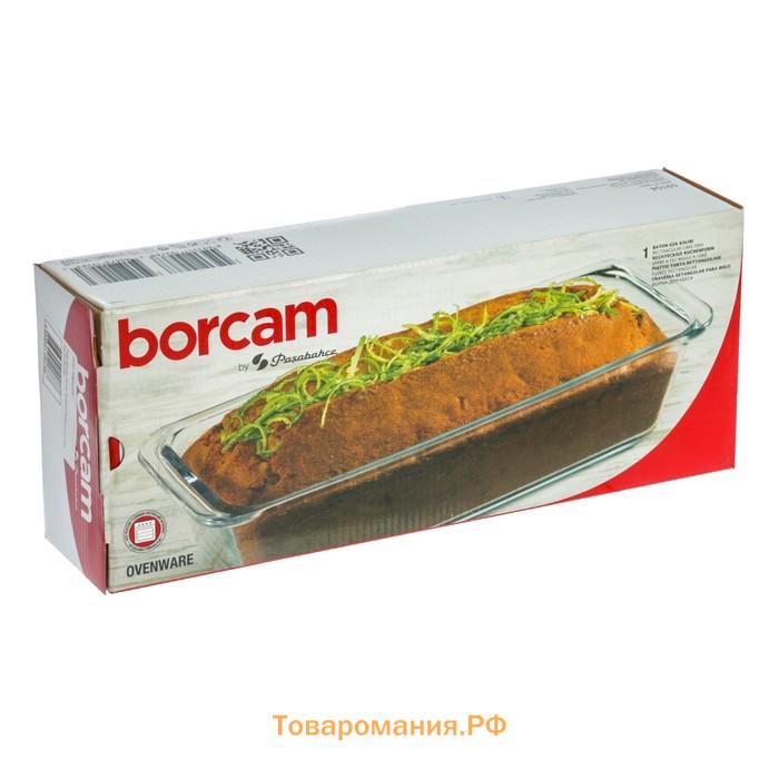 Форма для запекания Paşabahçe Borcam, 1.5 л, прямоугольная, жаропрочное стекло, прозрачная