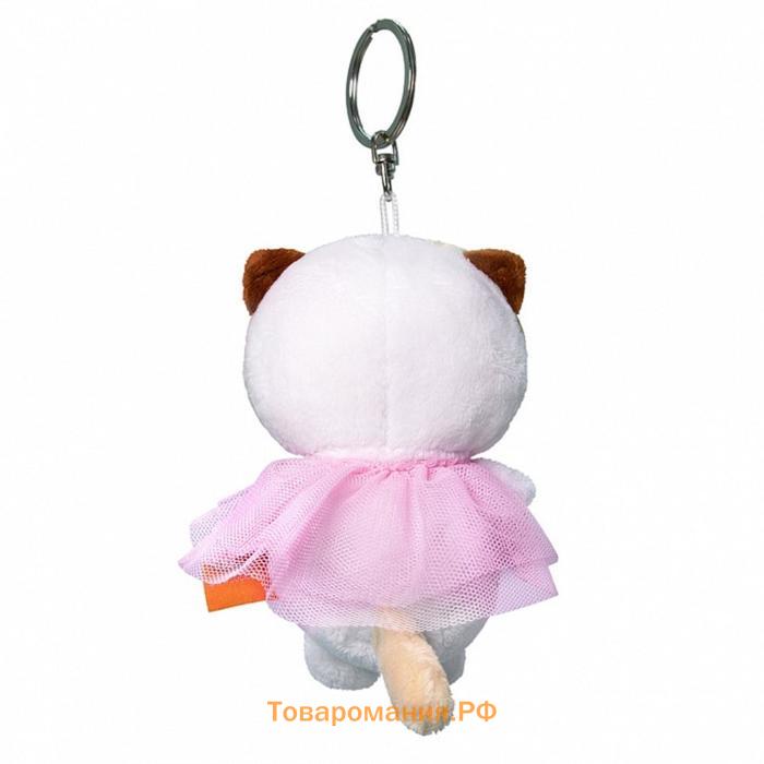Мягкая игрушка-брелок «Кошечка Ли Ли в платье» 12 см