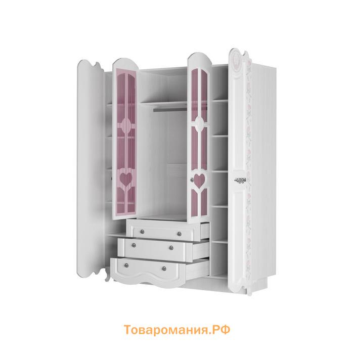 Шкаф 4-х створчатый «Розалия №24», 1600 × 544 × 2134 мм, цвет лиственница белая