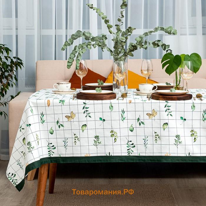 Скатерть "" Flora 149х180 см, 100% хлопок, саржа 190 г/м2