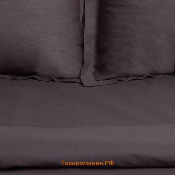 Постельное бельё  дуэт "Cool Gray" 143*215-2шт, 220*240, 50*70+3-2 шт, бязь, 125г/м2