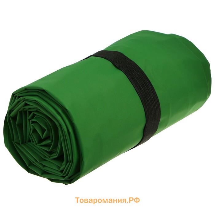 Коврик туристический maclay, надувной, 190х58х5 см, цвет зелёный