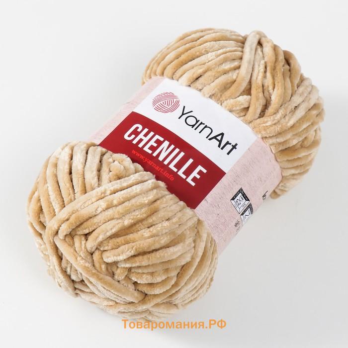 Пряжа "Chenille" 100% микрополиэстер 90м/100гр (547 бежевый)