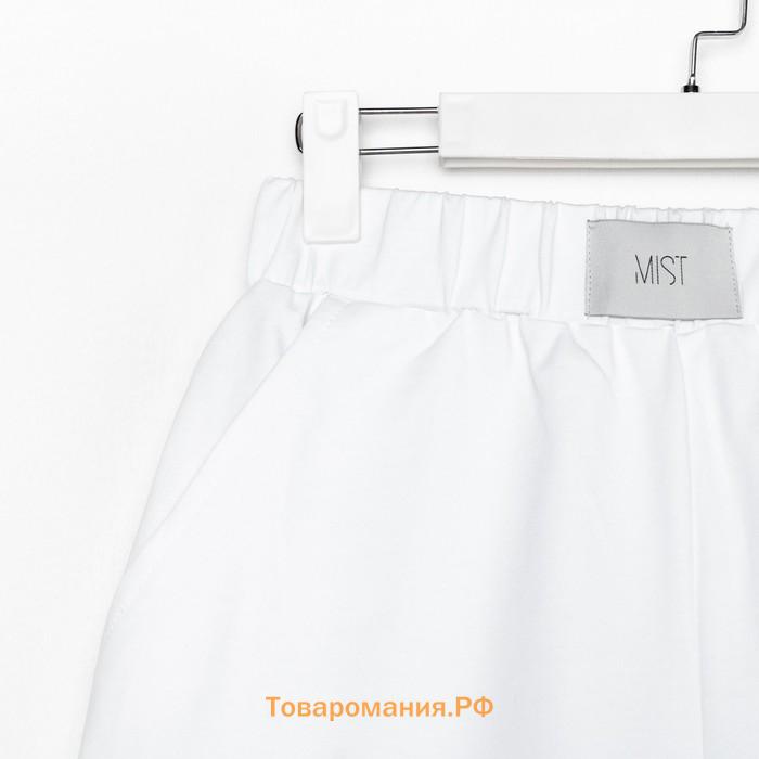 Костюм женский (толстовка и шорты) MIST, р. 44-46, белый