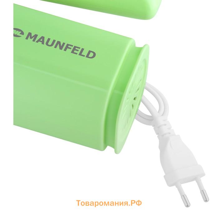 Миксер MAUNFELD MF-331GR, ручной, 300 Вт, 8 скоростей, 4 насадки, зелёный