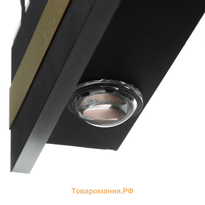 Бра "Песня" LED 4000К 12Вт черный 38х20х4см