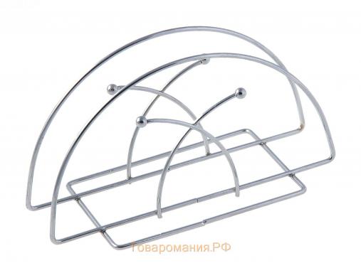 Салфетница «Меч», 13,5×6×7 см, цвет хром