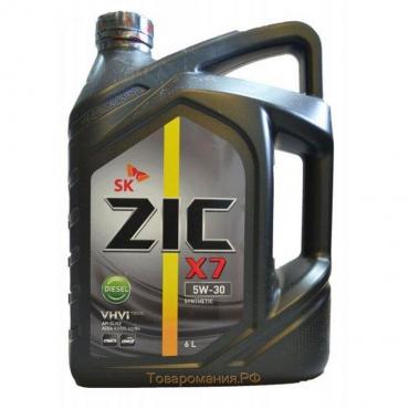 Масло моторное ZIC X7 DIESEL 5W-30, 6 л