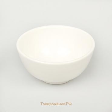 Салатник фарфоровый толстостенный White Label, 170 мл, d=10 см, цвет белый