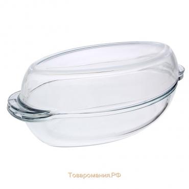 Форма для запекания из жаропрочного стекла Borcam, 2 л, овальная
