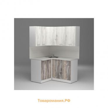 Кухонный гарнитур «Инна прайм», 1200×1400 мм, цвет пайн белый/пайн экзотик
