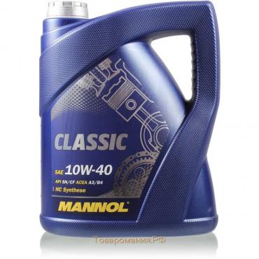 Масло моторное MANNOL 10w40 п/с Classic, 5 л