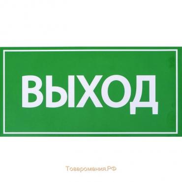 Наклейка знак «Выход», 20×10 см