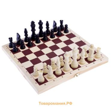 Шахматы, настольная игра 30 х 30 см, король h-7.8 см, пешка h-3.5 см