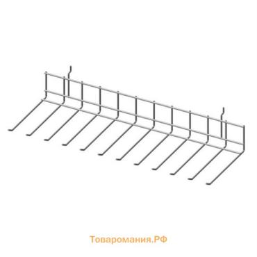 Крючок-гребёнка на экономпанель, для ДСП перфорации, цвет белый