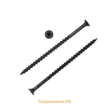 Саморез 4.2×89(90 мм) ТУНДРА PREMIUM, потай, крупная резьба, шлиц PH, фосфатированный, 1 кг