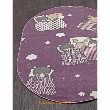 Ковёр овальный Merinos Sofit, размер 120x180 см, цвет light purple