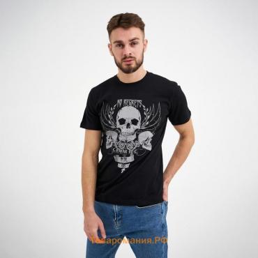 Футболка мужская KAFTAN Skull р. 52, черный