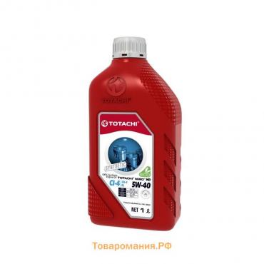 Масло моторное Totachi NIRO HD API CI-4/SL 5W-40, синтетическое, 1 л