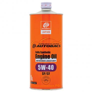 Масло моторное AUTOBACS 5/40 Fully Synthetic, синтетическое, SP/CF, 1 л, A00032241