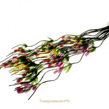 Декор ветка лоза "Тюльпан цветной" 150 см (фасовка 5 шт, цена за 1шт), микс