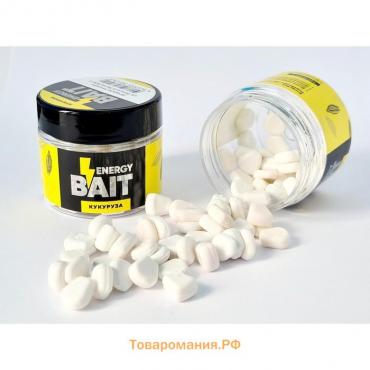 Искусственная насадка ENERGY BAIT «Кукуруза», плавающая, ароматизированная, 60 шт, цвет белый   9147