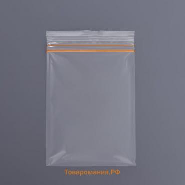 Пакет zip lock с двойным замком, "ЭКСТРА", 10 х 15 см, 50 мкм