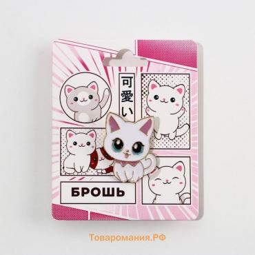 Брошь «Котик» , 2.7 х 3.8 см