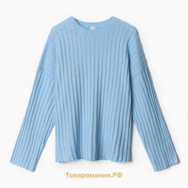 Джемпер вязаный женский MINAKU:Knitwear collection цвет голубой, р-р 54-56