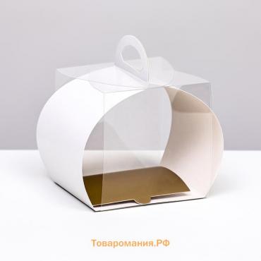 Коробка под Бенто-торт, белая 10 х 10 х 10